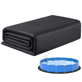 VEVOR 18ft Round Pool Liner Pad, Pool Liner Pad for Above Ground Swimming Pools, Pool-Mat Prevents Punctures