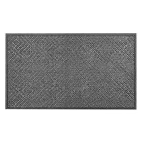 Front Door Mat, 61.5 x 36 in Commercial Floor Mat for Indoor and Outdoor, Modern Stylish Carpet with TPE Backing