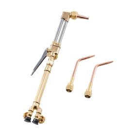 Oxygen Acetylene Torch Kit, Gas Welding Cutting Torch Kit, 14PCS Portable Oxy Acetylene Brazing Set with 177'' Twin-Hose, Cutting Nozzle