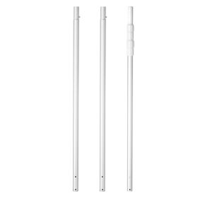 Pool Pole, 3.4 to 15 Ft Telescoping Swimming Pool Cleaning Poles, Professional Adjustable Telescopic Pole with 2 Extension Poles
