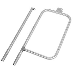 Grill Burner Tube for Weber Q3200, Q300 (2013 & earlier), Q320, Q3000 (2014 & newer), 23.75 inch 304 Stainless Steel Tube Burner for Weber 404341