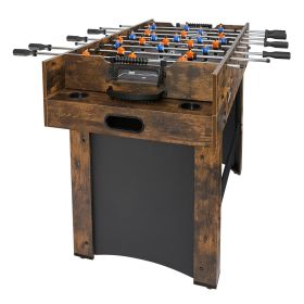 3-in-1 Combo Game Table Set, 54" Air Hockey Table, Multi Combination Table with Air Hockey, Ping Pong, Foosball, Pushers & Pucks