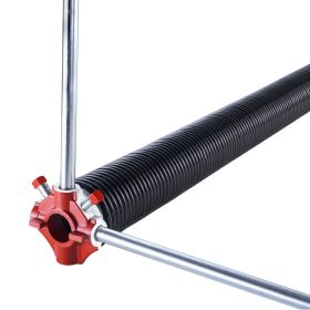 Garage Door Torsion Springs, Pair of 0.234 x 2 x 31 in, 16000 Cycles, Electrophoresis Black Coated for Replacement