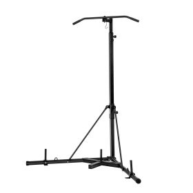 2 in 1 Punching Bag Stand, Steel Heavy Duty Workout Equipment, Adjustable Height Boxing Punching Bag Stand with Pull Up Bar, Freestanding Sandbag