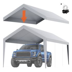 VEVOR Carport Replacement Canopy Cover 10 x 20 ft, Garage Top Tent Shelter Tarp Heavy-Duty Waterproof & UV Protected