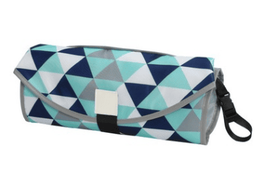 Convenient baby changing pad (Option: Blue triangle)