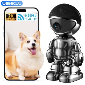 Smart Robot Camera 3MP IP Camera WIFI Robert Network CCTV HD Baby Monitor Remote Control Home Security Camera (Option: Silver-1pc)