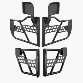 VEVOR Jeep Tube Doors, 4-Door, Hunting Style Jeep Tubular Door with DOT Certified Rear View Mirrors (Side Mirrors Included or not: Side Mirrors Included, Applicable Model and Year: 07-18 Jeep JK)