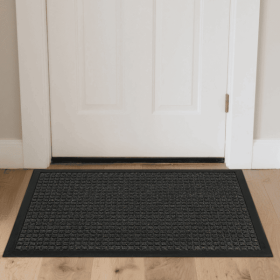 1PC Polypropylene Small Grid Composite Rubber Mat, Gray, 60x90x0.7cm, Kitchen & Home Anti-Fatigue Floor Mat (default: default title)